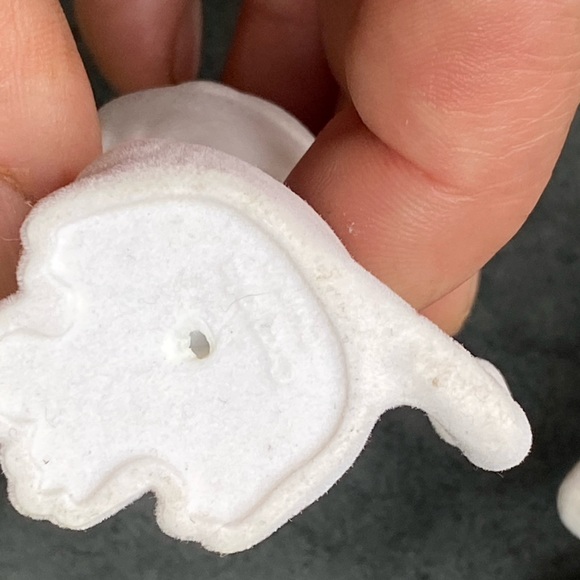 Crayola Lot 4 White Flocked Velvety Lion Giraffe Elephant & Monkey Play Animals - Picture 9 of 11